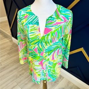 Lilly Pulitzer cotton tunic blouse